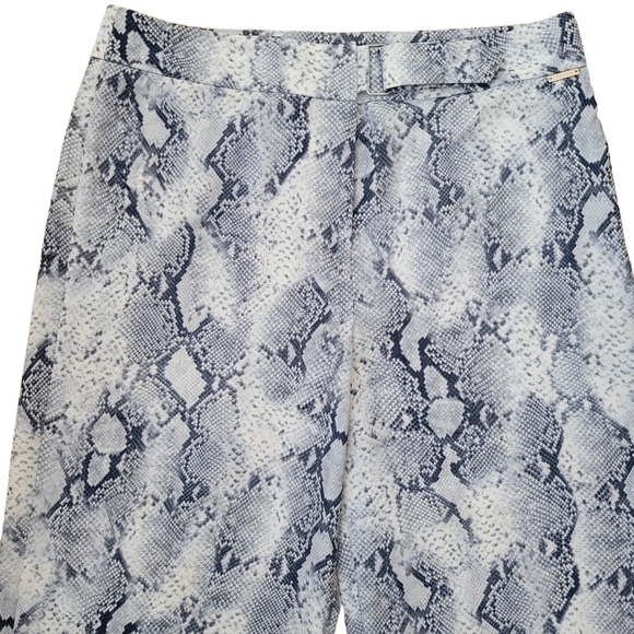 Tahari Snakeskin Print Wide-Leg Pants Women’s.  Size 8. Waist Waist 32" NWOT. - Picture 4 of 8